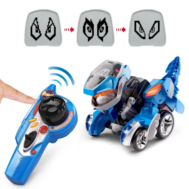 【Vtech】遙控聲光變形恐龍車-霸王龍-達西(玩具禮物大推薦)