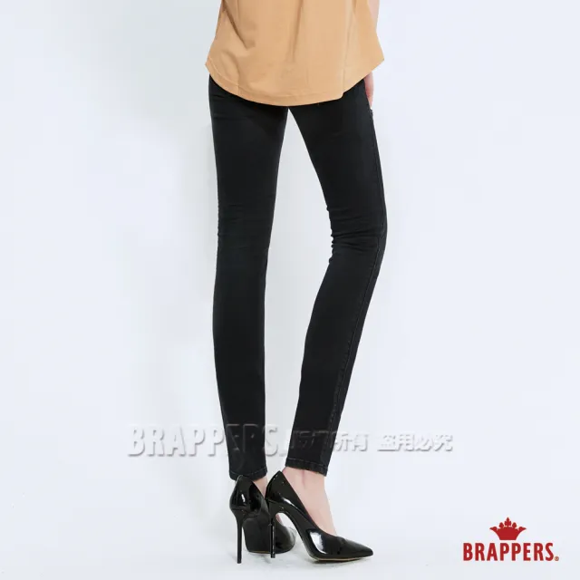 【BRAPPERS】女款 新美腳ROYAL系列-低腰彈性skinny窄管褲(黑灰)