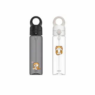 【RHINOSHIELD 犀牛盾】AquaStand磁吸水壺Tritan輕量瓶800ml 附吸管 MagSafe兼容手機支架水壺(白爛貓系列)