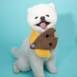 【QIDINA】可愛狐狸頭保暖寵物圍巾(寵物配件 寵物衣服 寵物領巾  寵物口水巾)