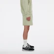 【NEW BALANCE】短褲 Iconic Collegiate 男款 綠 7吋 抽繩 棉褲 褲子 NB(MS41569OVN)
