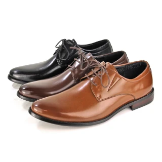 【GREEN PHOENIX 波兒德】男 紳士鞋 商務皮鞋 學生鞋 新郎鞋 德比鞋 素面 綁帶(咖啡、深咖、黑色)