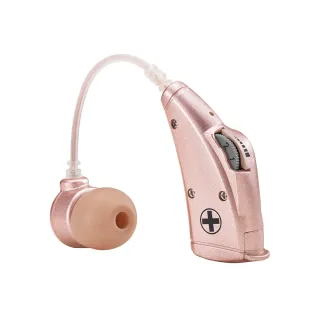 【Mimitakara 耳寶】電池式耳掛型助聽器 6B78 晶鑽粉(輕、中度聽損適用)