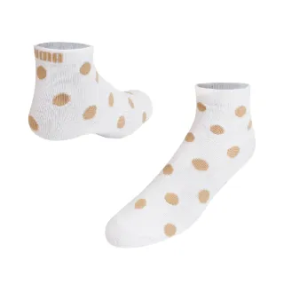 【PUMA】襪子 Ankle Socks 男女款 白 卡其 點點 台灣製 短襪 低筒(BB1375-03)