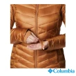 【Columbia 哥倫比亞 官方旗艦】女款-Joy Peak™金鋁點極暖防潑連帽外套-銅棕(UWR71020IX/HF)