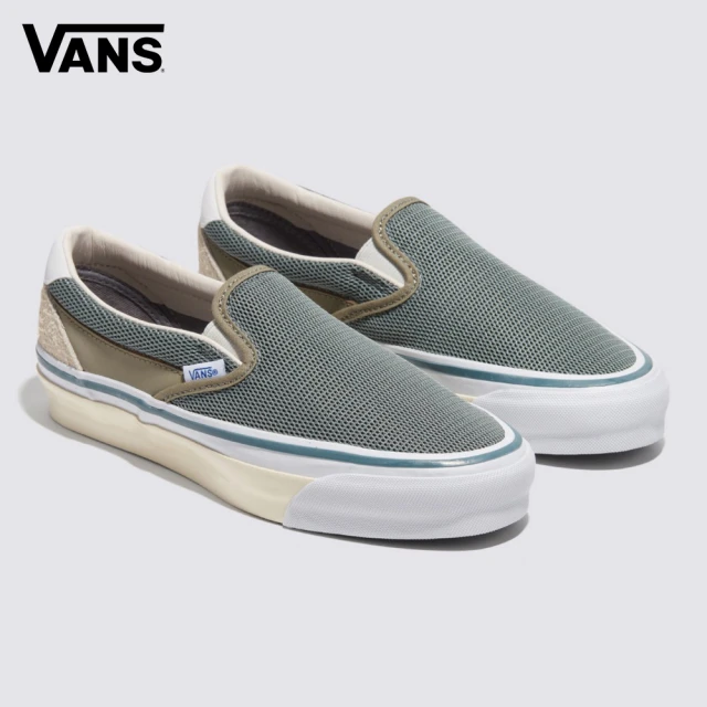 VANS 官方旗艦 Tokyo Design Collective Slip-On Reissue 98 SP 男女款軍綠色滑板鞋