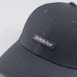 【Dickies】男女款碳灰色純棉簡約刺繡Logo棒球帽｜DK012465CH0