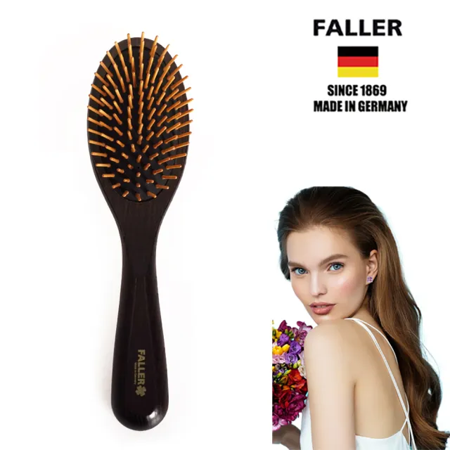 【FALLER 芙樂】德國製FSC大尺寸梣木氣墊木齒梳防靜電(氣墊梳/梳頭按摩美容/雙11)