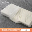【HOYACASA】100%泰國天然乳膠枕1入-附舒柔布套、手提收納袋(多款任選 超值首選)