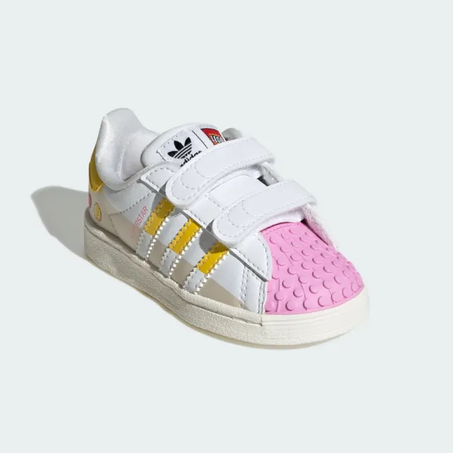 【adidas 官方旗艦】LEGO X SUPERSTAR 運動休閒鞋 貝殼 嬰幼童鞋 - Originals IF2912