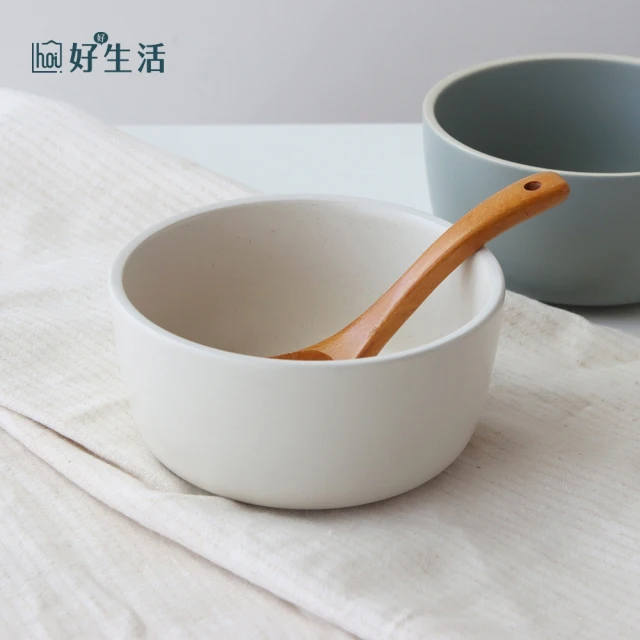 【hoi! 好好生活】拾光陶瓷6.5吋湯碗 花崗白