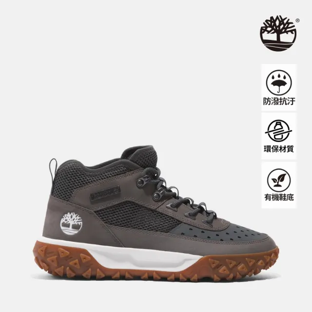 【Timberland】男款灰色 Greenstride™ Motion 6 中筒健行鞋(A6A98Y55)