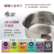 【Tefal 特福】香頌不鏽鋼系列聰明瀝水16CM單柄湯鍋(加蓋)