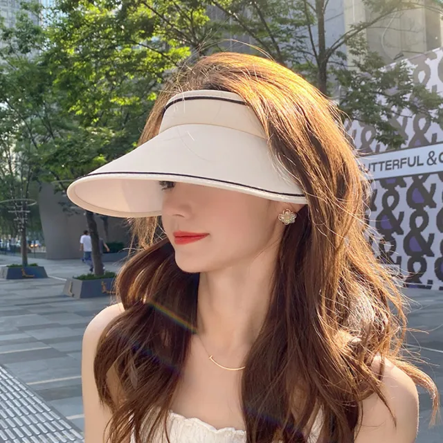 【OMG】防紫外線UPF50+大帽簷空頂防曬帽 遮陽帽 抗UV帽