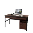 【DFhouse】巴菲特電腦辦公桌+雙抽屜+活動櫃(3色)