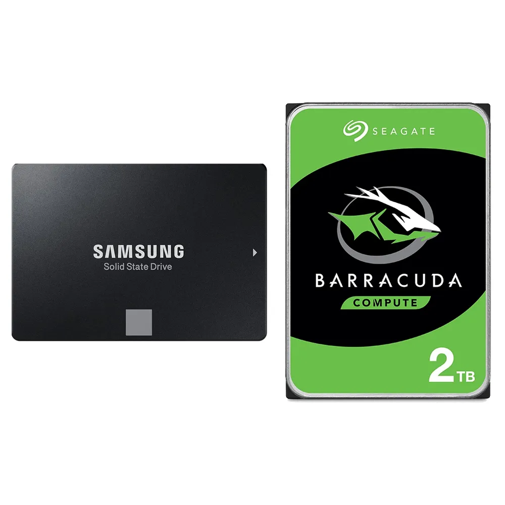 【SAMSUNG 三星】搭 2TB HDD ★ 870 QVO 1TB SATA ssd固態硬碟 (MZ-77Q1T0BW)