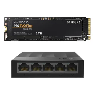 【SAMSUNG 三星】搭 5埠 交換器 ★ 970 EVO Plus 2TB M.2 2280 PCIe 3.0 ssd固態硬碟(MZ-V7S2T0BW)