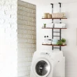 【C&B】頂天立地多用途廚衛洗衣機壁面置物架(三色可選)