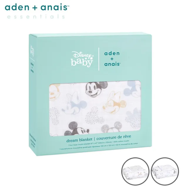 【aden+anais】官方直營 迪士尼經典四層紗毯(米奇米妮/寶貝小飛象/玩具總動員/夢遊愛麗絲)