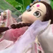 【A-ONE 匯旺】幽雪公主 Q版手偶娃娃 布袋戲偶 送梳子可梳頭 換裝洋娃娃家家酒衣服配件芭比娃娃公主布偶