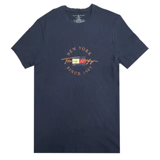 【Tommy Hilfiger】男生款 夏季薄款 經典印膠LOGO 短袖(平輸品)