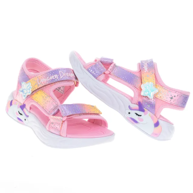 【SKECHERS】女童涼拖鞋系列 UNICORN DREAMS SANDAL(302682LLPMT)