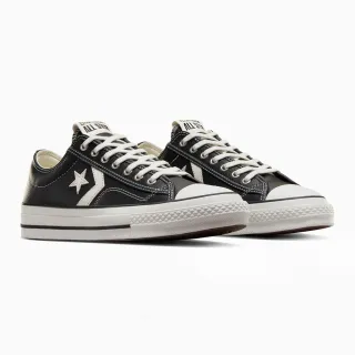 【CONVERSE】STAR PLAYER 76 OX 低筒 休閒鞋 男鞋 女鞋 皮革 黑色(A06204C)