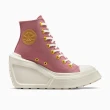 【CONVERSE】CHUCK 70 DE LUXE WEDGE HI 高筒 休閒鞋 厚底鞋 女鞋 莓紅(A07202C)