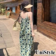 【UniStyle】碎花吊帶洋裝 韓系慵懶度假風美背設計 女 ZMC177-D20(花)