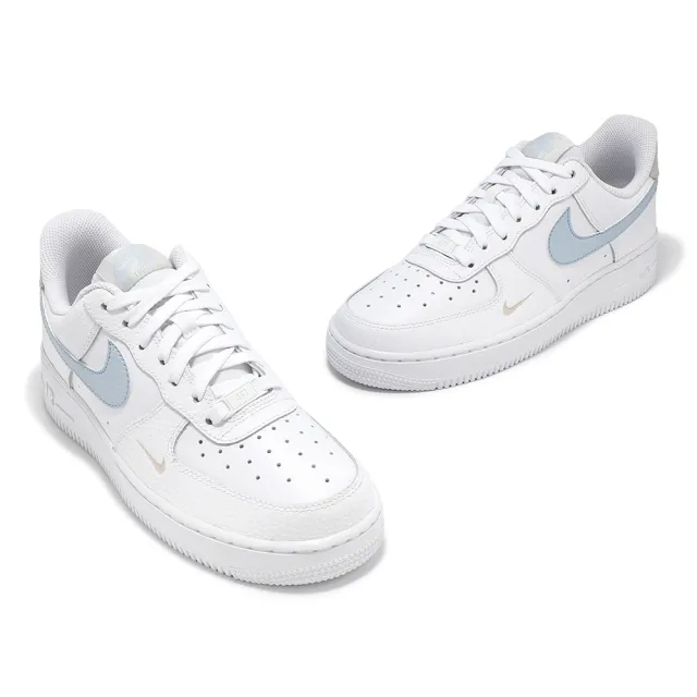 【NIKE 耐吉】休閒鞋 Wmns Air Force 1 07 女鞋 白 寶寶藍 AF1 雙勾(HF0022-100)