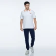 【NAUTICA】男裝 COMPETITION撞色領圍短袖POLO衫(白色)