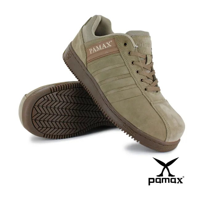 【PAMAX 帕瑪斯】頂級超彈力氣墊防滑安全鞋/天然牛皮/反光(男女款/氣墊安全鞋/多款任選)