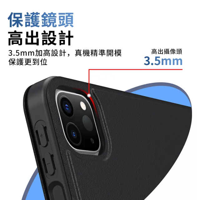 【YUNMI】iPad air7/air6 11吋 air4/air5 10.9吋 磁搭扣保護殼 平板保護套(加高防摔 Y折支架 帶筆槽設計)