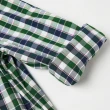 【ILEY 伊蕾】雙口袋剪接格紋襯衫上衣(綠色；M-2L；1241351502)