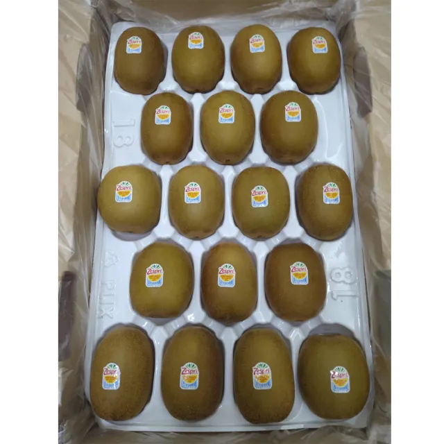 【愛蜜果】紐西蘭Zespri金圓頭黃金奇異果約3.3kgX1箱(特大18顆/原裝箱)