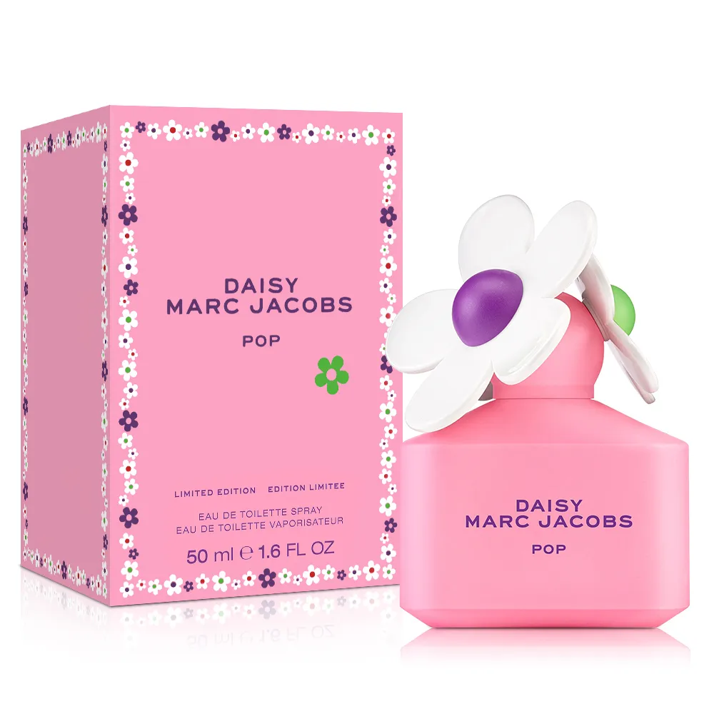 【MARC JACOBS 馬克賈伯】小雛菊春紛之印限量版女性淡香水50ml(專櫃公司貨)