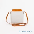 【ZODENCE 佐登司】DION德國帆布水滴釦三層手機包(貴族白)