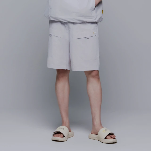 國家地理服飾官方旗艦 男裝 ACTIVE 運動長褲 - 炭黑