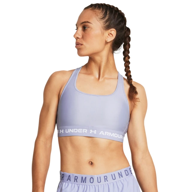 UNDER ARMOUR UA 女 Crossback 中衝擊運動內衣_1361034-539(淡紫色)