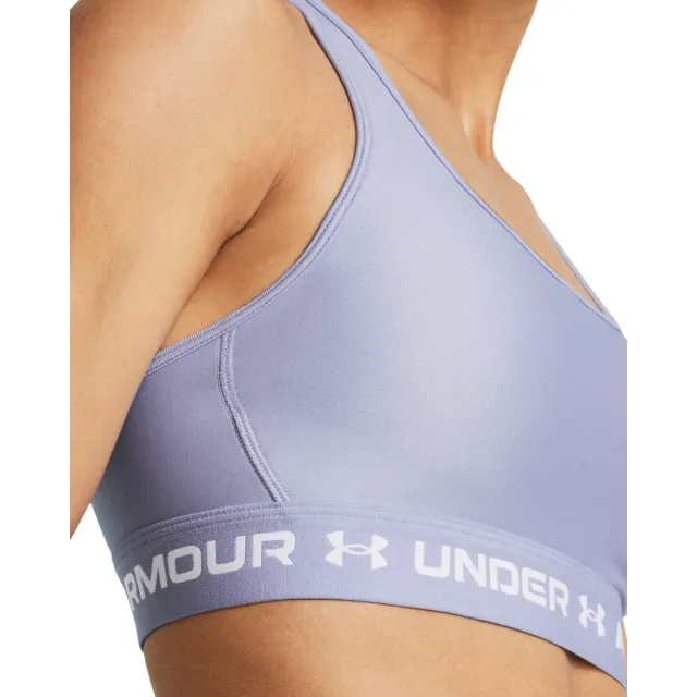 【UNDER ARMOUR】UA 女 Crossback 中衝擊運動內衣_1361034-539(淡紫色)