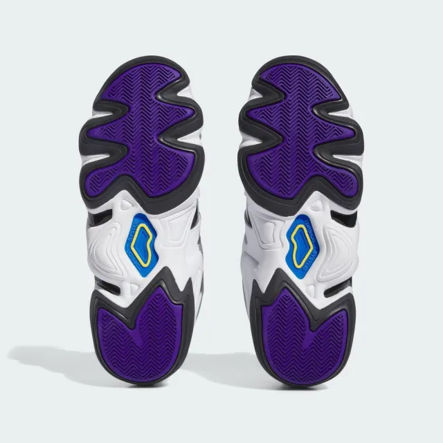 【adidas 愛迪達】Crazy 8 男 籃球鞋 運動 訓練 球鞋 皮革 支撐 緩震 包覆 耐磨 愛迪達 白紫(IE7198)