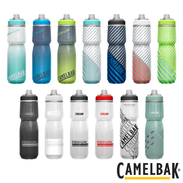 【CAMELBAK】Podium 自行車保冷噴射水瓶 710ml(水杯/水壺/補水/戶外/露營/運動/單車)