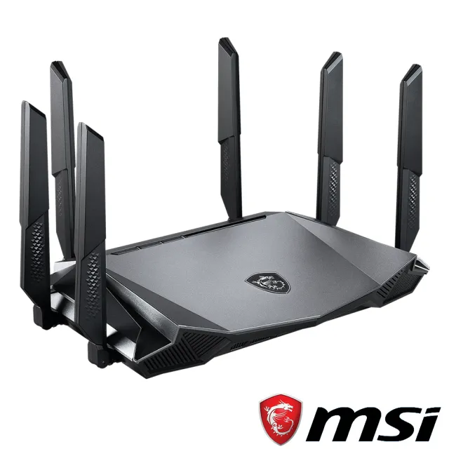 【MSI 微星】RadiX WiFi 6 三頻 AX6600 2.5G埠 電競 路由器/分享器(Tri-Band Gaming Router)