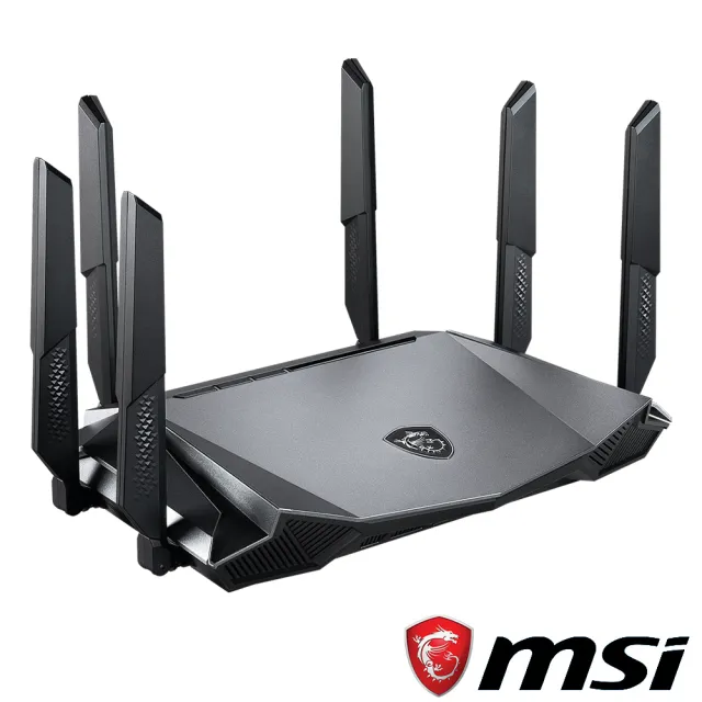 【MSI 微星】RadiX WiFi 6 三頻 AX6600 2.5G埠 電競 路由器/分享器 (Tri-Band Gaming Router)