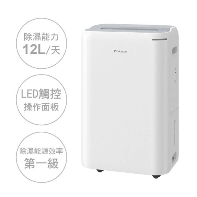 DAIKIN 大金 12L一級能效除濕機(JP24ASCT-H淺灰色)