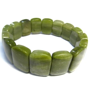 【小樂珠寶】頂級綠幽靈水晶 手排手鍊手環RR27(最新款隨機出貨 頂級水晶寶石專賣)