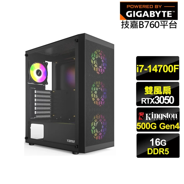 技嘉平台 i7廿核GeForce RTX 3050{輝煌GJ