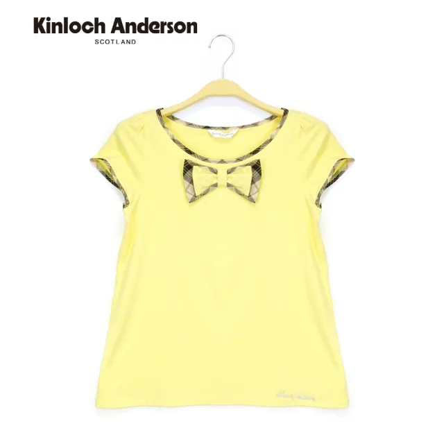 【Kinloch Anderson】大蝴蝶結短袖上衣 金安德森女裝(KA0355310)