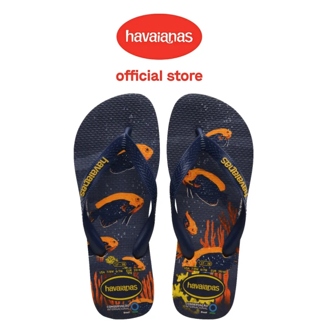 havaianas 哈瓦仕 拖鞋 男鞋 女鞋 夾腳拖 環境保育系列 魚 Conserva☆☆o 藍 4119507-1740U(哈瓦士)