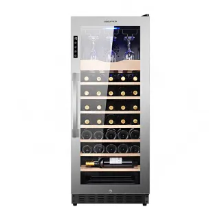 【LEZUN樂尊】158L不鏽鋼紅酒櫃 智慧電子保濕酒櫃(紅酒櫃 酒櫃 恆溫櫃 冷藏箱 小冰箱)